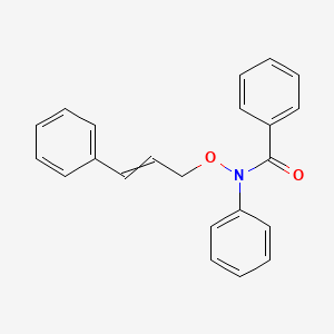 N-Phenyl-N-[(3-phenylprop-2-en-1-yl)oxy]benzamide