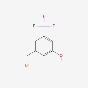 molecular formula C9H8BrF3O B1421228 1-(Bromomethyl)-3-methoxy-5-(trifluoromethyl)benzene CAS No. 916421-00-6