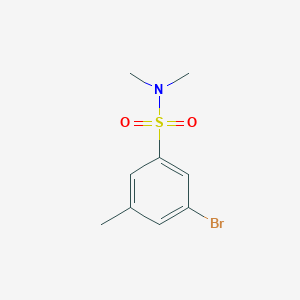 molecular formula C9H12BrNO2S B1421234 3-Bromo-N,N,5-trimethylbenzenesulfonamide CAS No. 1020252-92-9