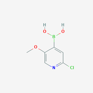 molecular formula C6H7BClNO3 B1421235 (2-Chloro-5-methoxypyridin-4-yl)boronic acid CAS No. 1072945-98-2