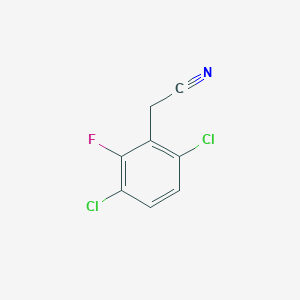 molecular formula C8H4Cl2FN B1421239 3,6-二氯-2-氟苯乙腈 CAS No. 916420-70-7