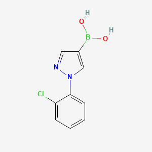 molecular formula C9H8BClN2O2 B1421245 1-(2-氯苯基)吡唑-4-硼酸 CAS No. 1072945-91-5
