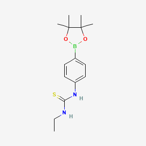 1-Ethyl-3-(4-(4,4,5,5-tetramethyl-1,3,2-dioxaborolan-2-yl)phenyl)thiourea