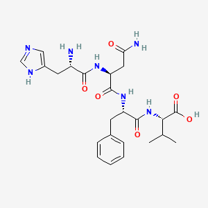 L-Histidyl-L-asparaginyl-L-phenylalanyl-L-valine