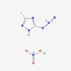 5-azido-3-methyl-1H-1,2,4-triazole;nitric acid