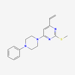 4-Ethenyl-2-(methylsulfanyl)-6-(4-phenylpiperazin-1-yl)pyrimidine