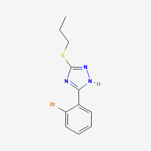 5-(2-bromophenyl)-3-propylsulfanyl-1H-1,2,4-triazole