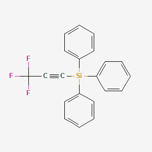 Triphenyl(3,3,3-trifluoroprop-1-yn-1-yl)silane