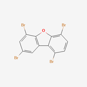 molecular formula C12H4Br4O B14212541 1,4,6,8-Tetrabromo-dibenzofuran CAS No. 617707-82-1