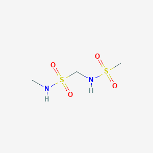 molecular formula C3H10N2O4S2 B14212555 1-[(Methanesulfonyl)amino]-N-methylmethanesulfonamide CAS No. 823805-18-1