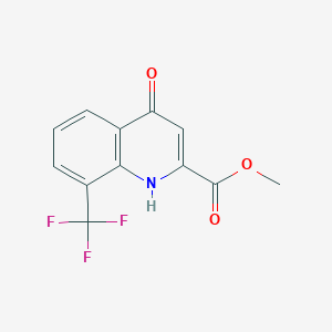 molecular formula C12H8F3NO3 B1421266 甲基4-羟基-8-(三氟甲基)喹啉-2-羧酸酯 CAS No. 1065074-52-3
