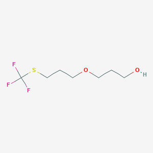 3-{3-[(Trifluoromethyl)sulfanyl]propoxy}propan-1-OL