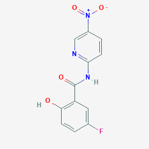 5-Fluoro-2-hydroxy-N-(5-nitropyridin-2-yl)benzamide