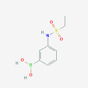 molecular formula C8H12BNO4S B1421278 3-(Ethylsulfonamido)phenylboronic acid CAS No. 710348-41-7