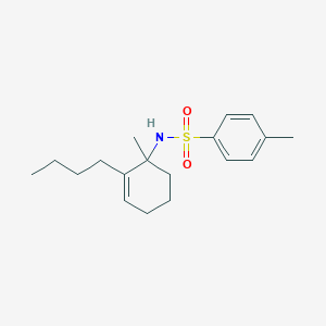 N-(2-Butyl-1-methylcyclohex-2-en-1-yl)-4-methylbenzene-1-sulfonamide