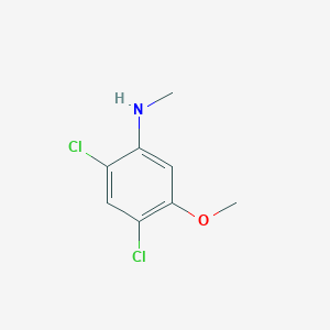 molecular formula C8H9Cl2NO B1421281 2,4-Dichloro-5-methoxy-N-methylaniline CAS No. 1072945-55-1
