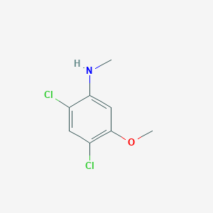 molecular formula C8H9Cl2NO B1421281 2,4-二氯-5-甲氧基-N-甲基苯胺 CAS No. 1072945-55-1