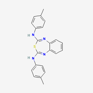 N~2~,N~4~-Bis(4-methylphenyl)-3,1,5-benzothiadiazepine-2,4-diamine