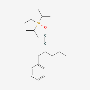 [(3-Benzylhex-1-yn-1-yl)oxy]tri(propan-2-yl)silane