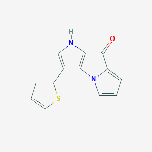 Pyrrolo[2,3-b]pyrrolizin-8(1H)-one, 3-(2-thienyl)-