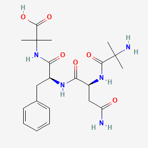 molecular formula C21H31N5O6 B14212839 2-Methylalanyl-L-asparaginyl-L-phenylalanyl-2-methylalanine CAS No. 821776-17-4