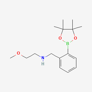 molecular formula C16H26BNO3 B1421291 2-甲氧基-N-(2-(4,4,5,5-四甲基-1,3,2-二氧杂硼环-2-基)苄基)乙胺 CAS No. 1150271-51-4