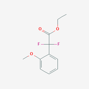 molecular formula C11H12F2O3 B1421293 2,2-二氟-2-(2-甲氧基苯基)乙酸乙酯 CAS No. 1150164-80-9