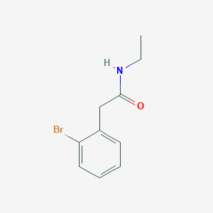 molecular formula C10H12BrNO B1421294 2-(2-溴苯基)-N-乙基乙酰胺 CAS No. 1150114-82-1