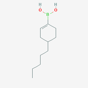 molecular formula C11H21BO2 B1421300 (4-戊基环己-1-烯-1-基)硼酸 CAS No. 1072946-31-6