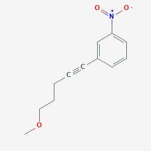 1-(5-Methoxypent-1-YN-1-YL)-3-nitrobenzene