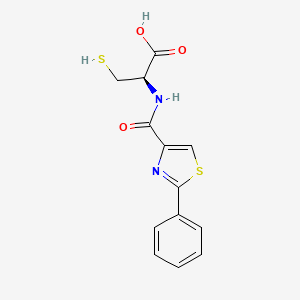 N-(2-Phenyl-1,3-thiazole-4-carbonyl)-L-cysteine