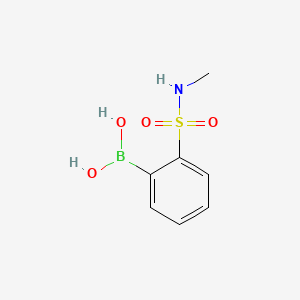 molecular formula C7H10BNO4S B1421301 (2-[(Methylamino)sulfonyl]phenyl)boronic acid CAS No. 956283-09-3