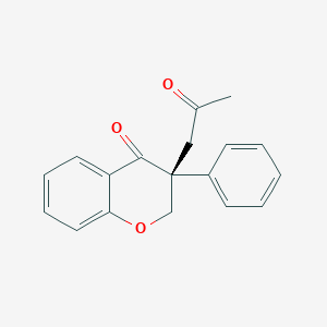 (3R)-3-(2-Oxopropyl)-3-phenyl-2,3-dihydro-4H-1-benzopyran-4-one