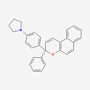 Pyrrolidine, 1-[4-(3-phenyl-3H-naphtho[2,1-b]pyran-3-yl)phenyl]-