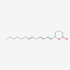 6-(Trideca-1,3,6-trien-1-YL)oxan-2-one