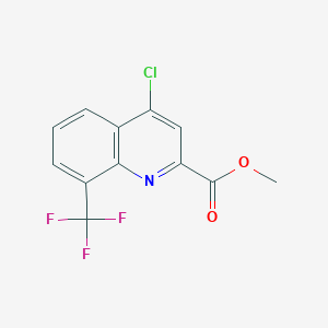 molecular formula C12H7ClF3NO2 B1421308 4-氯-8-(三氟甲基)喹啉-2-甲酸甲酯 CAS No. 1133115-62-4