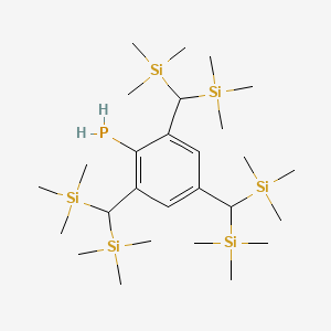 molecular formula C27H61PSi6 B14213094 {2,4,6-Tris[bis(trimethylsilyl)methyl]phenyl}phosphane CAS No. 832732-48-6