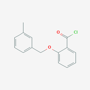 molecular formula C15H13ClO2 B1421310 2-[(3-甲基苄基)氧基]苯甲酰氯 CAS No. 1160250-93-0
