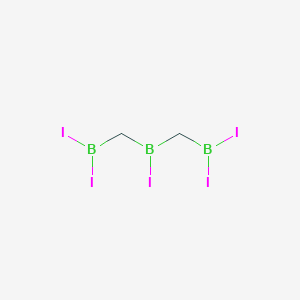 molecular formula C2H4B3I5 B14213110 [(Iodoboranediyl)bis(methylene)]bis(diiodoborane) CAS No. 826990-11-8