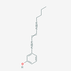 molecular formula C16H16O B14213111 3-(Dec-3-ene-1,5-diyn-1-yl)phenol CAS No. 823228-06-4