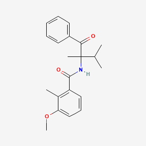 molecular formula C21H25NO3 B14213138 N-(2,3-Dimethyl-1-oxo-1-phenylbutan-2-yl)-3-methoxy-2-methylbenzamide CAS No. 551963-90-7