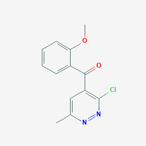 molecular formula C13H11ClN2O2 B14213207 (3-Chloro-6-methylpyridazin-4-yl)(2-methoxyphenyl)methanone CAS No. 832712-10-4