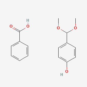 molecular formula C16H18O5 B14213213 Benzoic acid;4-(dimethoxymethyl)phenol CAS No. 798544-46-4