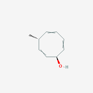 molecular formula C9H12O B14213232 (1R,6R)-6-methylcycloocta-2,4,7-trien-1-ol CAS No. 830329-98-1