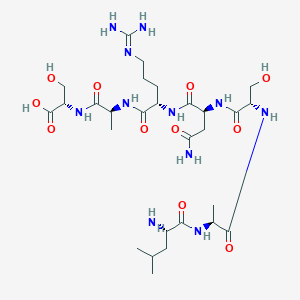 L-Leucyl-L-alanyl-L-seryl-L-asparaginyl-N~5~-(diaminomethylidene)-L-ornithyl-L-alanyl-L-serine