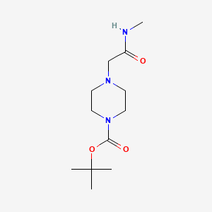 molecular formula C12H23N3O3 B1421328 N-甲基（4-BOC-哌嗪基）乙酰胺 CAS No. 1188964-92-2