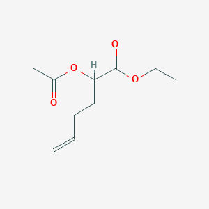 molecular formula C10H16O4 B14213281 Ethyl 2-(acetyloxy)hex-5-enoate CAS No. 828916-63-8