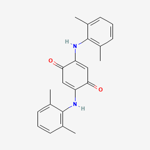 molecular formula C22H22N2O2 B14213290 2,5-Bis(2,6-dimethylanilino)cyclohexa-2,5-diene-1,4-dione CAS No. 561067-98-9