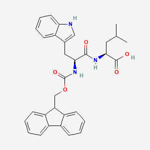 N-{[(9H-Fluoren-9-yl)methoxy]carbonyl}-L-tryptophyl-L-leucine