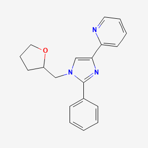 Pyridine, 2-[2-phenyl-1-[(tetrahydro-2-furanyl)methyl]-1H-imidazol-4-yl]-